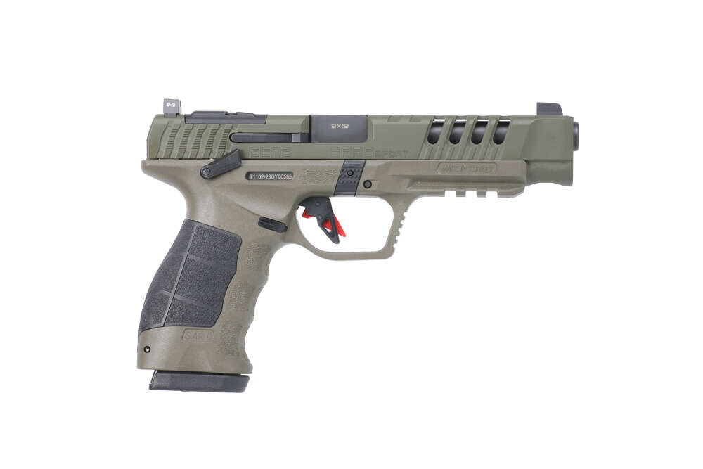 Handguns SAR Firearms SAR9 Sport Gen 3 9mm SAR9 SPORT GEN3 9MM ODG 5.2" • OD GREEN CERAKOTE • Model: SAR9 Sport Gen 3